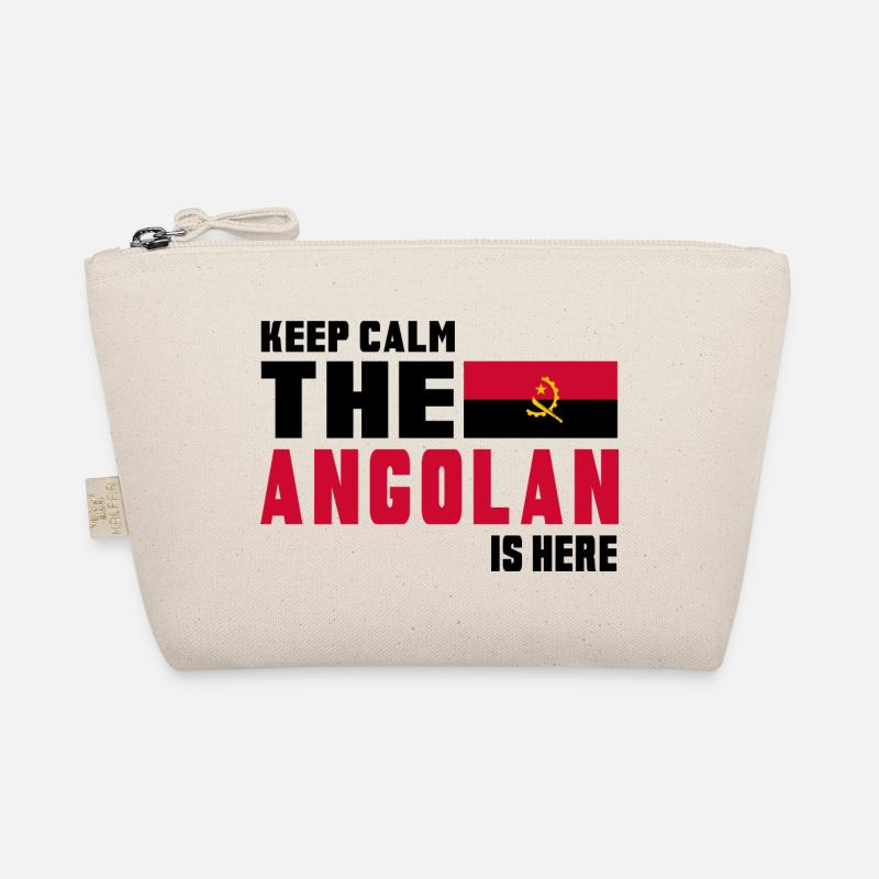 Conception du drapeau Angola Keep Calm Trousse biologique