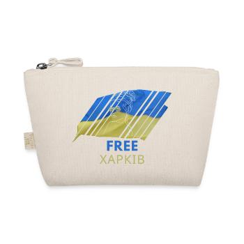 Free Харків T-Shirt Ukraine Flag Woman Gift - Organic Pouch - nature - Front