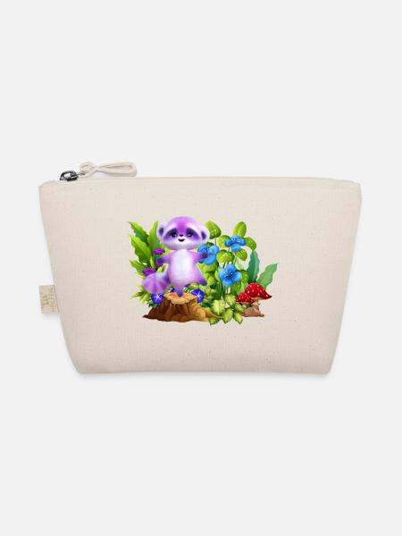Pastel Koala in Enchanted Garden - Organic Pouch - nature - Front