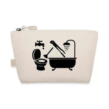 Logo plumber company - Organic Pouch - nature - Front