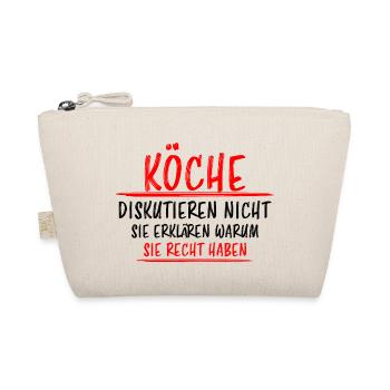Koch Lustiger Spruch Beruf Gastronomie Geschenk - Bio-Täschchen - Natur - Vorne