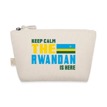 Keep calm Rwanda flag design - Organic Pouch - nature - Front