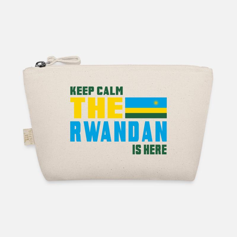 Keep calm Rwanda flag design Organic Pouch