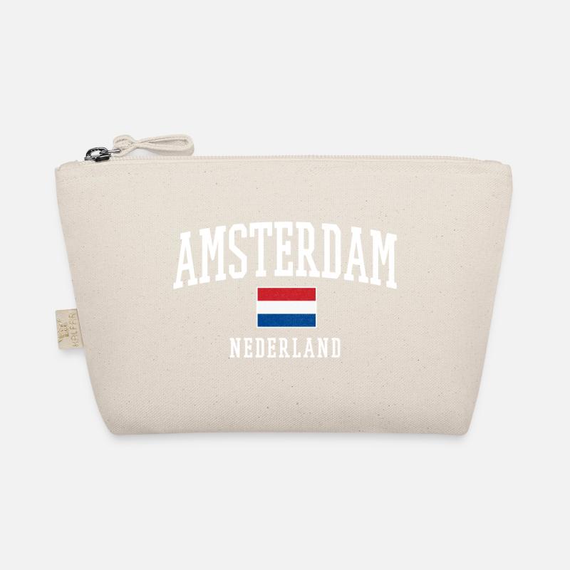 Amsterdam NL Flag Design Organic Pouch