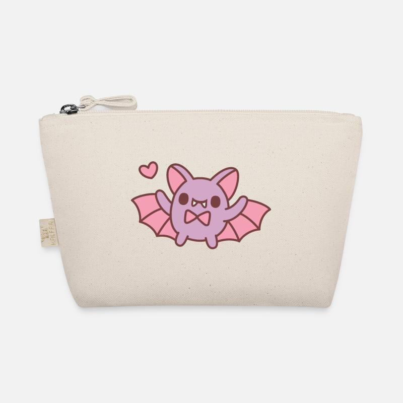 Mignon Vampire Bat Doodle Trousse biologique