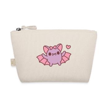 Cute Female Vampire Bat - Organic Pouch - nature - Front