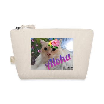 Aloha Katze im Urlaub - Bio-Täschchen - Natur - Vorne