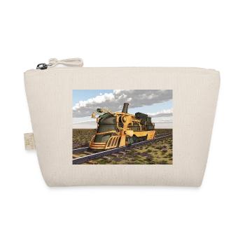 Steampunk steam locomotive - Organic Pouch - nature - Front