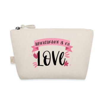 Klettern Alpinklettern Liebe Berge Geschenk - Bio-Täschchen - Natur - Vorne