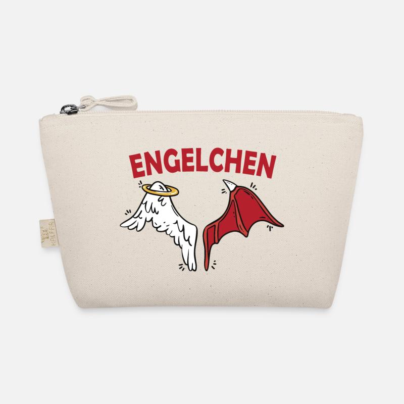Engelchen Teufelchen Engel Teufel Kostüm Halloween Bio-Täschchen