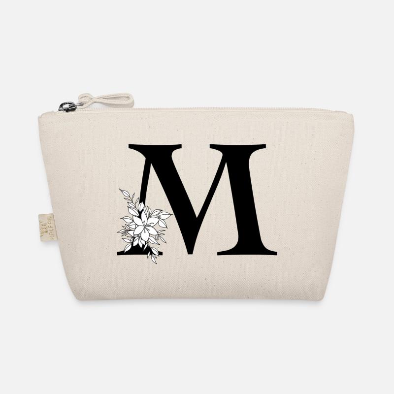 Buchstabe M - Bio-Täschchen - Natur