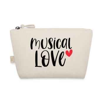 Musical Love Theater Drama Broadway Gift - Organic Pouch - nature - Front