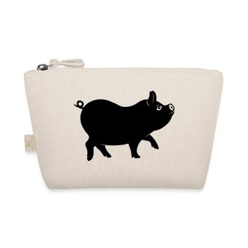 Figure d’ombre de cochon avec queue bouclée - Trousse biologique - nature - Devant