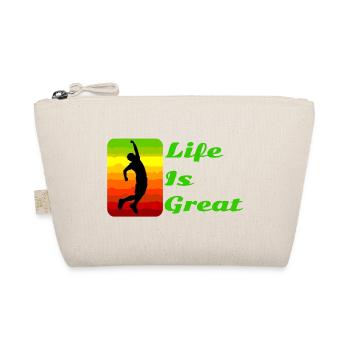 Life is great! - Organic Pouch - nature - Front