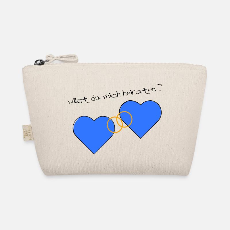 Heiratsantrag blau blau Bio-Täschchen