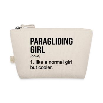 Paragliding Girl Like A Normal Girl But Cooler Par - Bio-Täschchen - Natur - Vorne