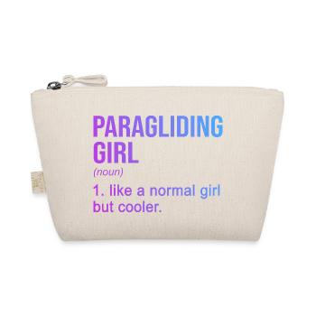 Paragliding Girl Like A Normal Girl But Cooler Par - Bio-Täschchen - Natur - Vorne