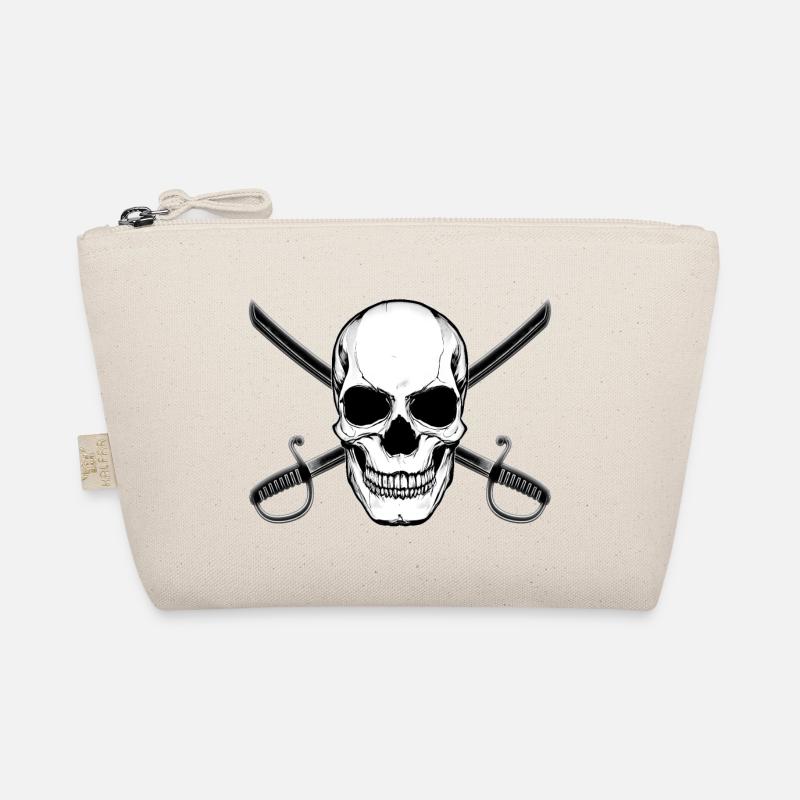 Crâne de drapeau pirate avec épées Trousse biologique