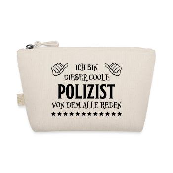 Polizist Lustiger Spruch Polizei Polizist Geschenk - Bio-Täschchen - Natur - Vorne