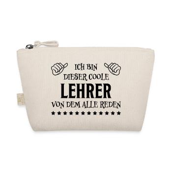 Lehrer Lustige Spruch Unterricht Lehrer Geschenk - Bio-Täschchen - Natur - Vorne