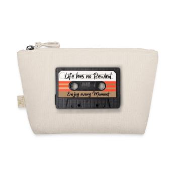Kassette Retro Lebensmoment - Bio-Täschchen - Natur - Vorne