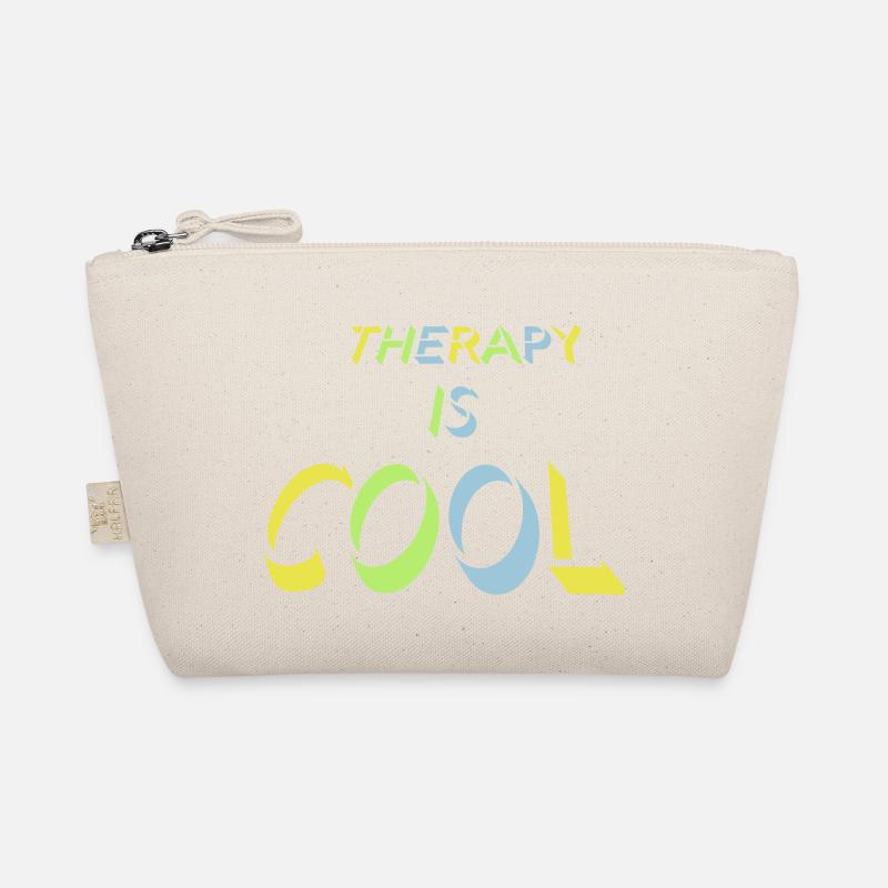 therapy is cool Quote Organic Pouch