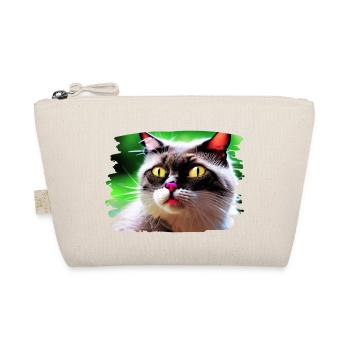 Cracy cat 4 - Organic Pouch - nature - Front