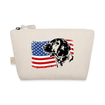BAVARIAN MOUNTAIN SWEAT DOG America Flag Dogs - Organic Pouch - nature - Front