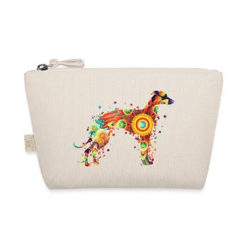Greyhound Windhund Windspiel Rassehund Hundehalter - Bio-Täschchen - Natur - Vorne