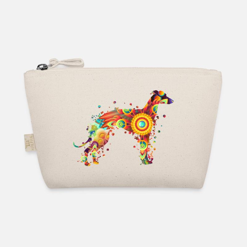 Greyhound Windhund Windspiel Rassehund Hundehalter - Bio-Täschchen - Natur