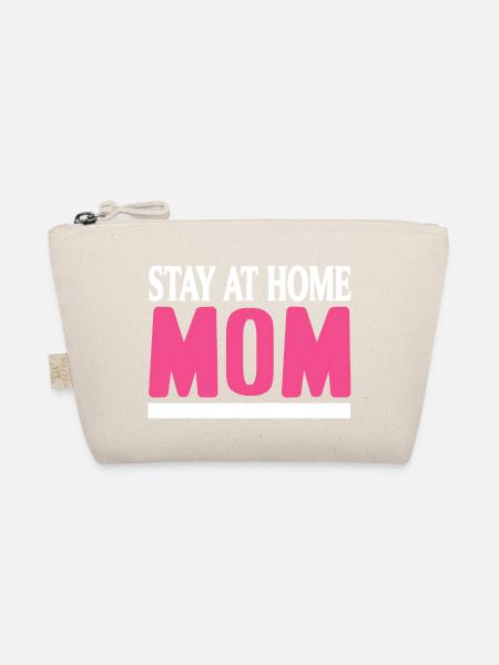 Restez à la maison MOM Retro Travail MOM T-Shirt - Trousse biologique - nature - Devant