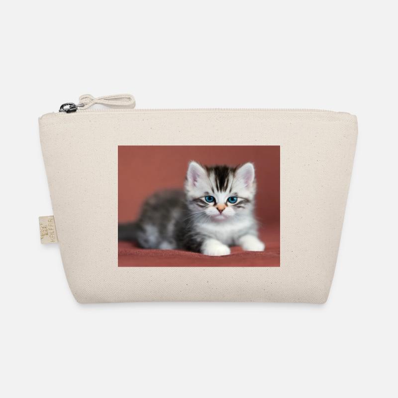 Blauäugiges Kätzchen Bio-Täschchen