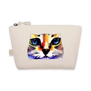 Cat face 6 - Organic Pouch - nature - Front