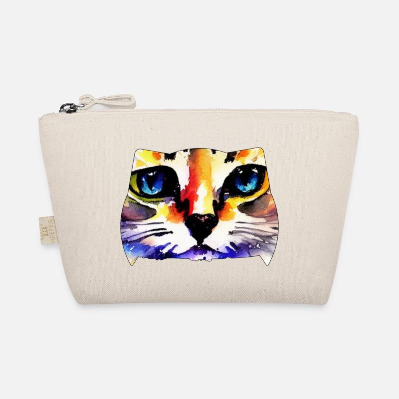 Cat face 6 Organic Pouch