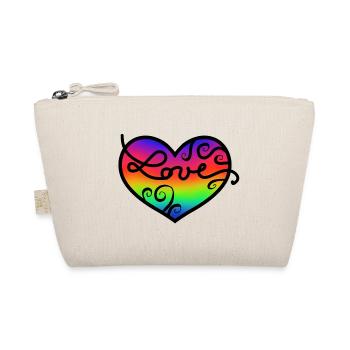 Liebe - Bio-Täschchen - Natur - Vorne