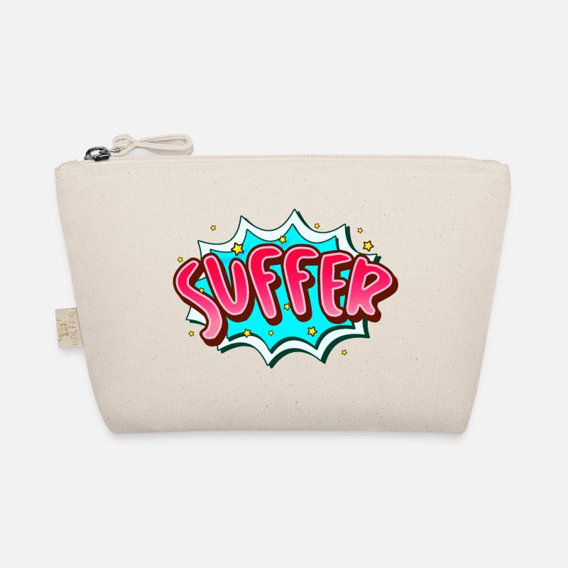 Suffer: Suffering with Style - Cartoon Satire Organic Pouch