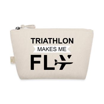 Marathon Triathlon Running Jogging Biking Cycling - Organic Pouch - nature - Front