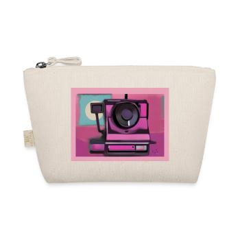 Retro-Sofortbild-Kamera - Vintage KI Kunst - Bio-Täschchen - Natur - Vorne