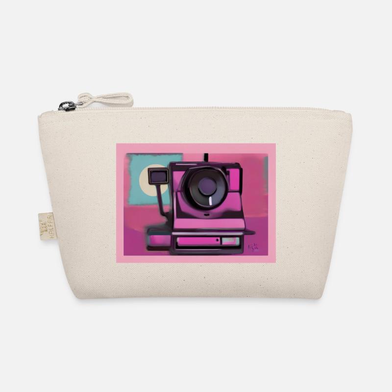 Retro Instant Camera - Vintage AI Art Organic Pouch