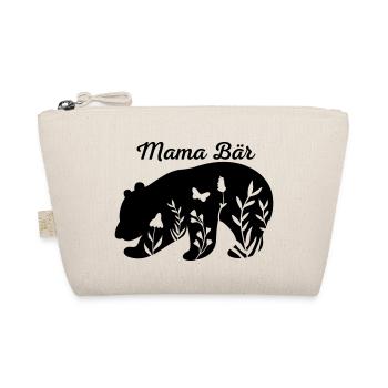 Mama Bär, Muttertagsdesign, Muttertagsgeschenk - Bio-Täschchen - Natur - Vorne