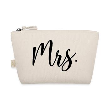 Mme Matching Couple Fiançailles Mariage Lune de miel - Trousse biologique - nature - Devant