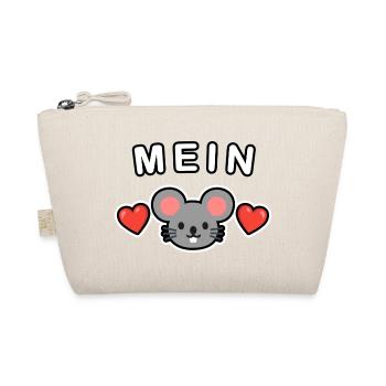 Mein Mäusschen ❤️ - Bio-Täschchen - Natur - Vorne