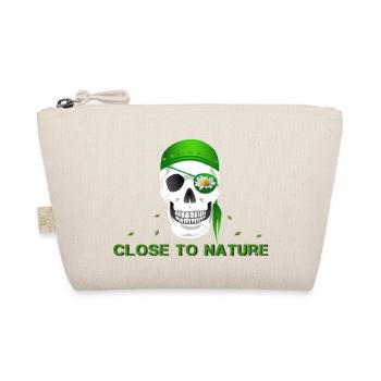 skull close to nature - Bio-Täschchen - Natur - Vorne