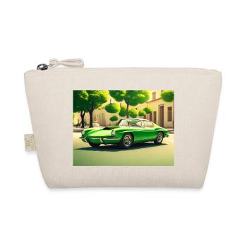 Sports car 80s green - Organic Pouch - nature - Front