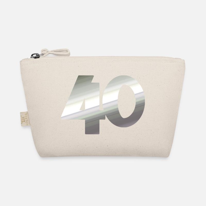 geschenk, 40 metallisch Bio-Täschchen