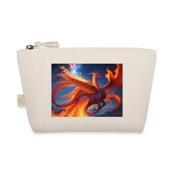 blue red sky with a creature generated ai - Organic Pouch - nature - Front