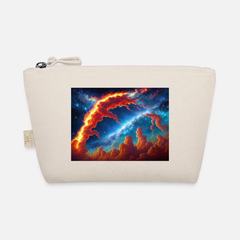 blue red sky Bio-Täschchen