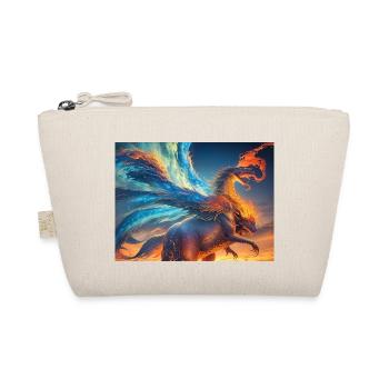 blue red sky with a creature generated ai - Organic Pouch - nature - Front
