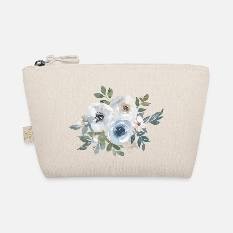 Blumen Rosen Aquarell - Bio-Täschchen - Natur