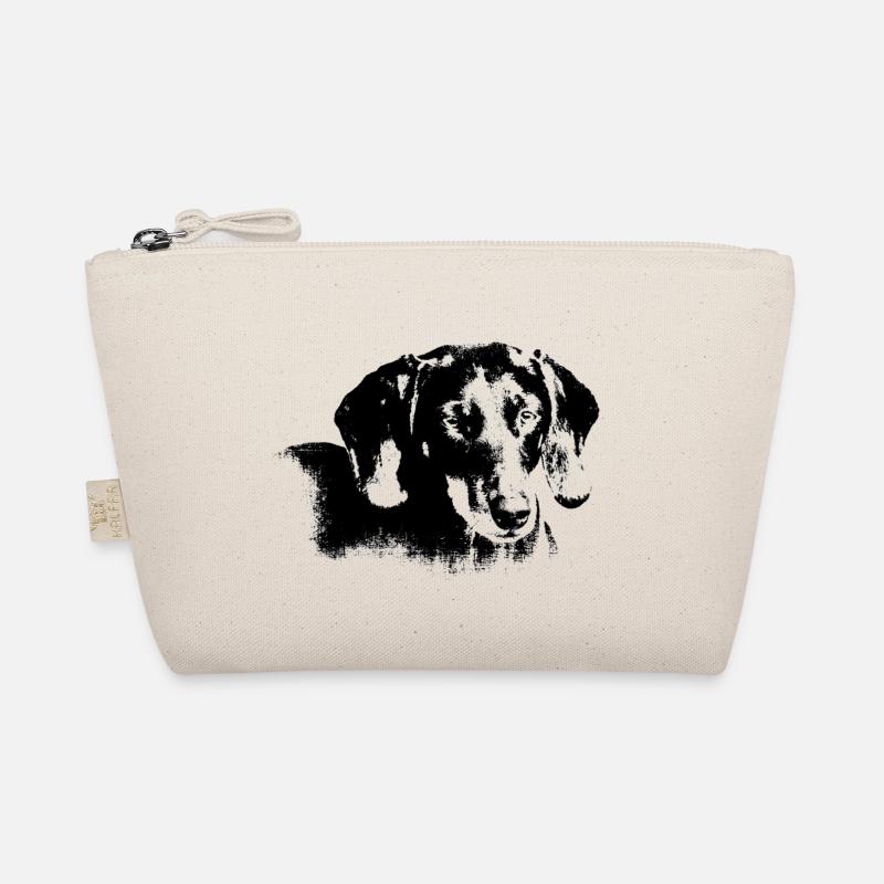 Dachshund head Organic Pouch